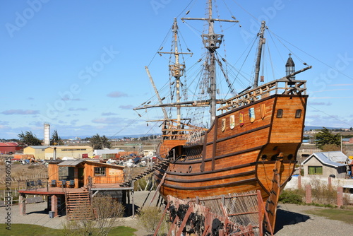 Replica Columbus ship in Chile