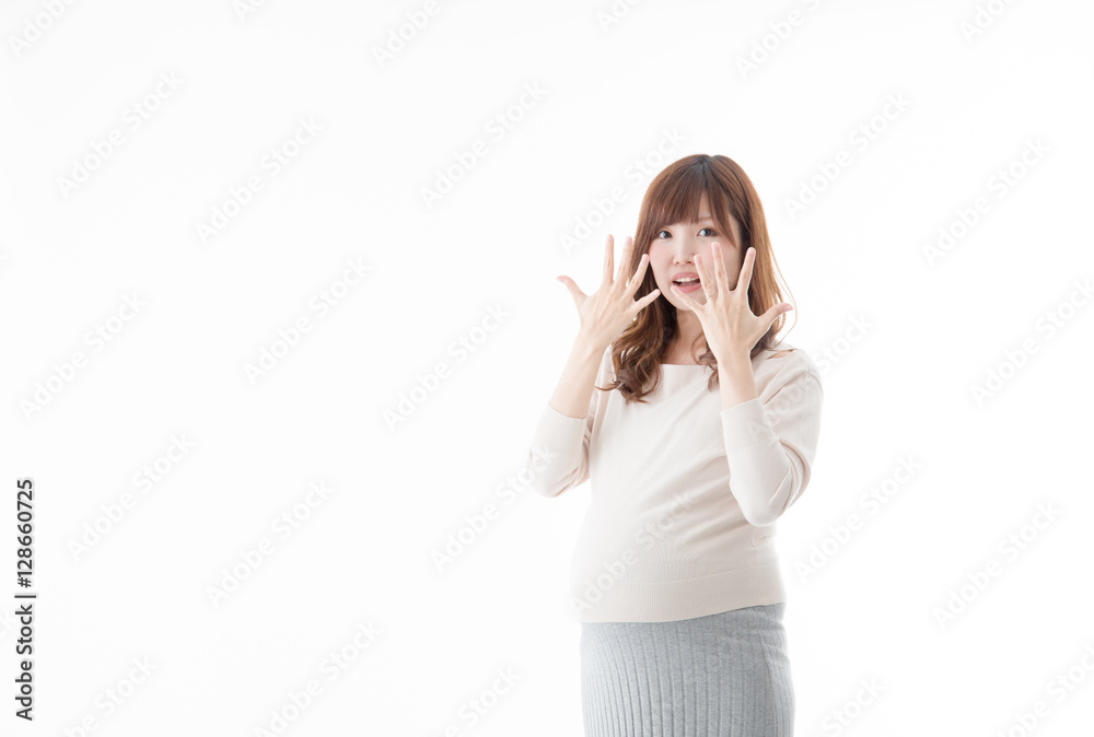 妊婦・白バック 妊婦・白バック