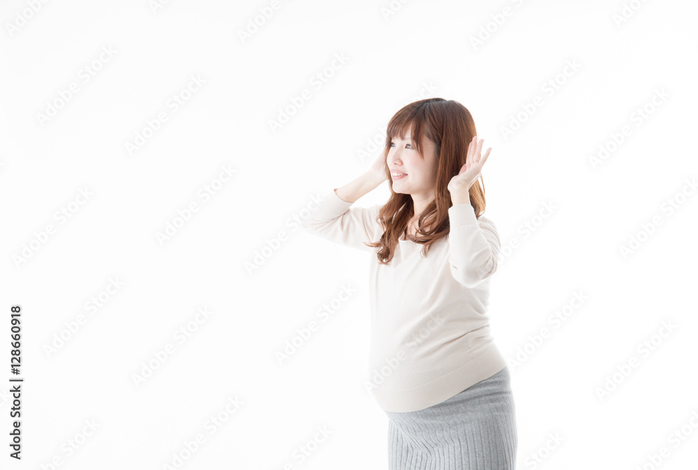 妊婦・白バック 妊婦・白バック