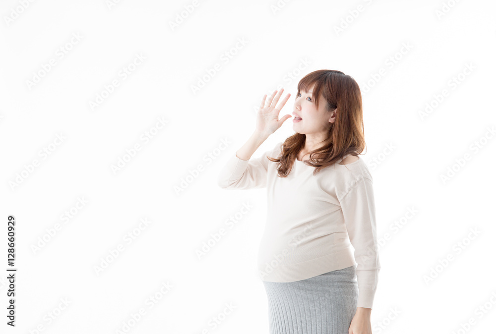 妊婦・白バック 妊婦・白バック