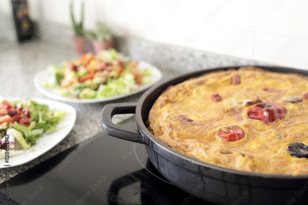 Rice with crust, dish typical of Elche. Rice with crust, dish typical of Elche.