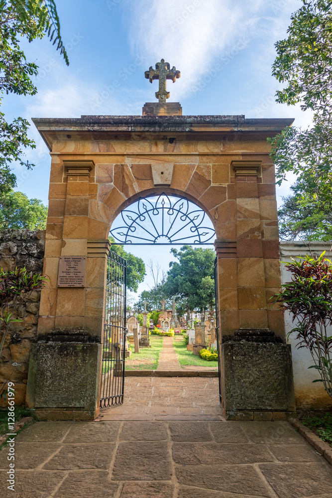 Fototapeta premium Barichara Cemetery Entrance
