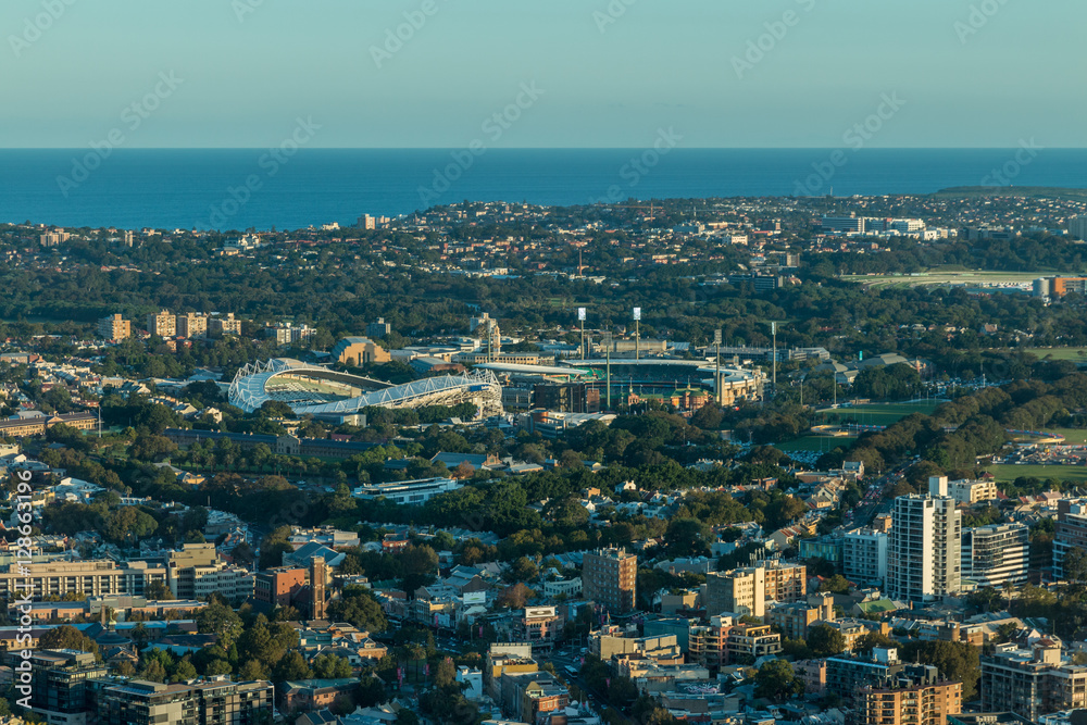 Obraz premium Aerial view of Sydney skyline, Australia