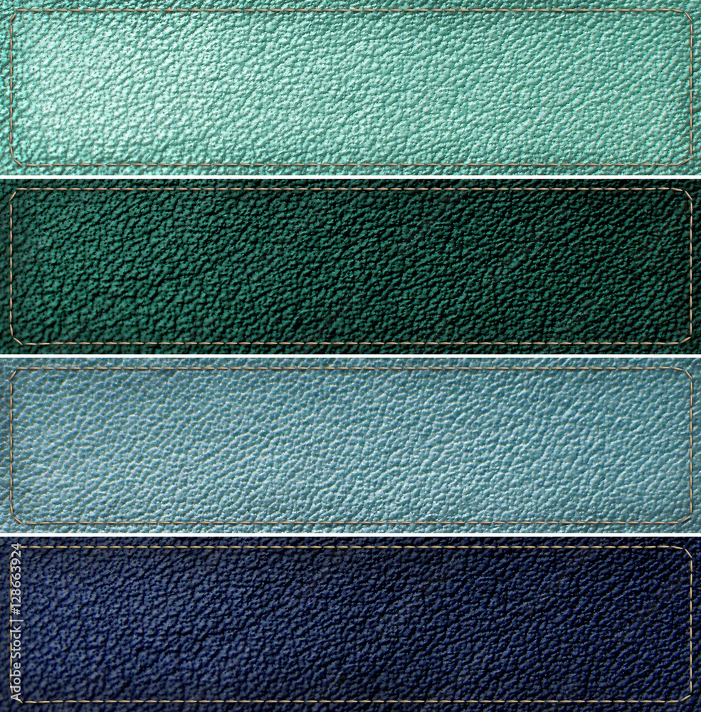 Fototapeta premium leather banner set