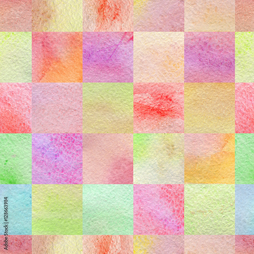 abstract geometric seamless watercolor background