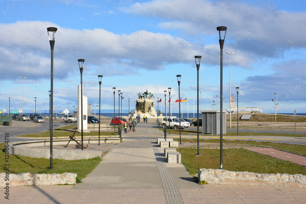 Monument and landmark in Punta Arenas Chile