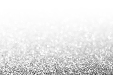 Abstract glitter silver background