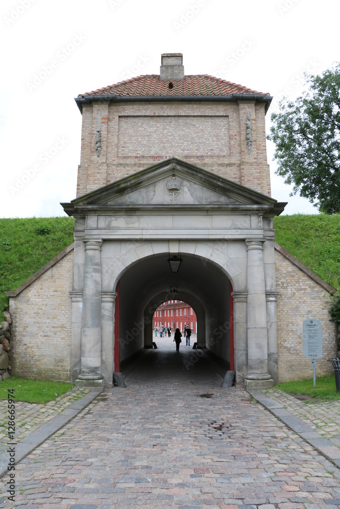 North gate of the fort of Copenhagen, Denmark 