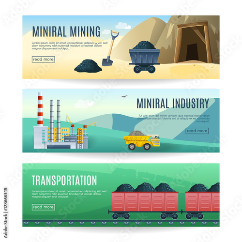 Mining Industry Horizontal Banners