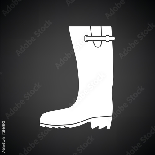 Rubber boot icon photo