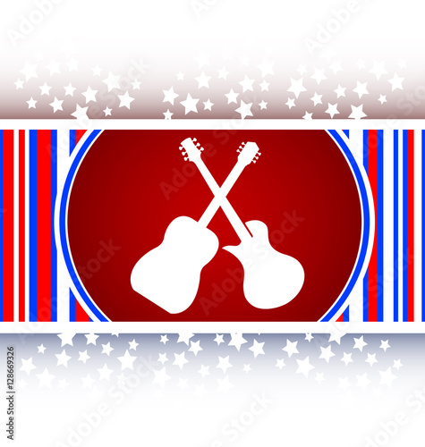 Guitar web icon button