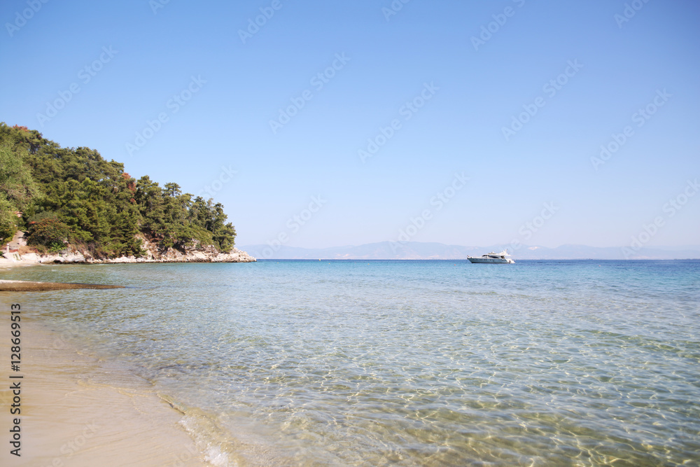 Beautiful beaches of island of Thassos