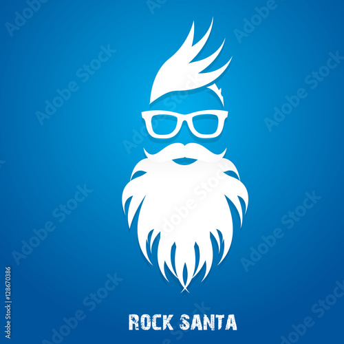 Christmas hipster greeting card