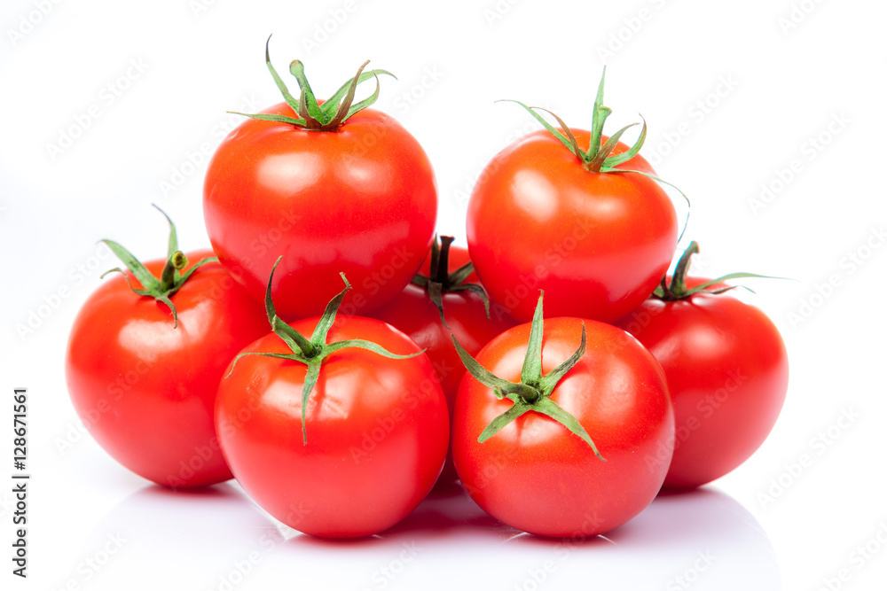 Tomato vegetables isolated on white background Tomato vegetables isolated on white background