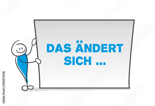 Stick Figure Series Blue / Das ändert sich ... photo