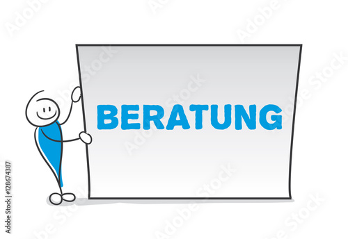 Stick Figure Series Blue / Beratung