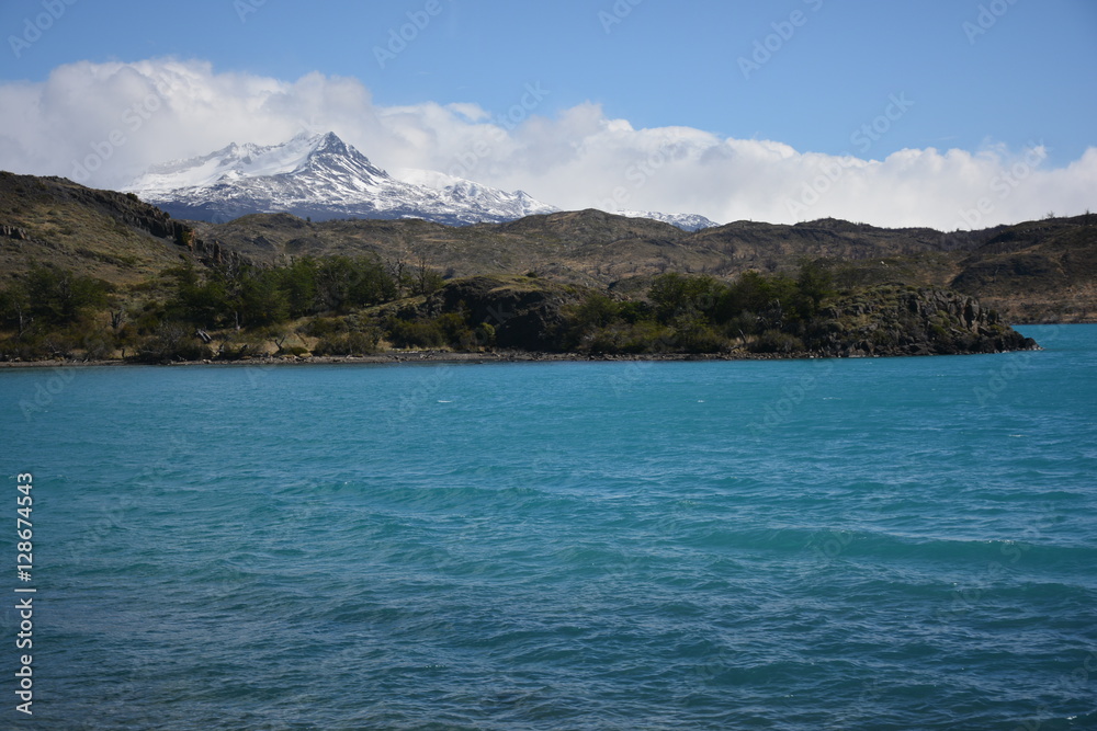 Amazing landscape of Glaciers and Mountains in Patagonia Chile