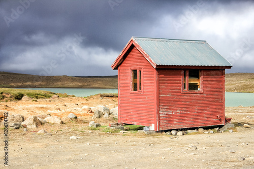 Coloured small House in Iceland 