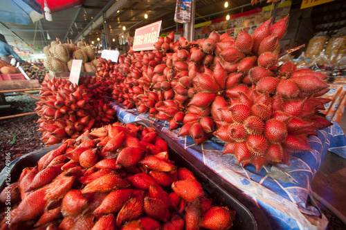 Thailand herb fruit on the street market. photo