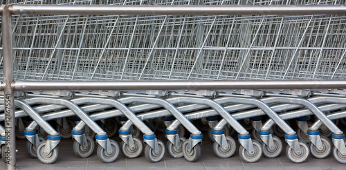 supermarket shopping cart trolleys