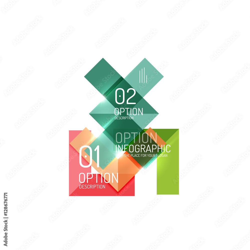 Abstract background, geometric infographic option templates Abstract background, geometric infographic option templates