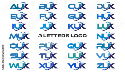 3 letters modern generic swoosh logo AUK, BUK, CUK, DUK, EUK, FUK, GUK, HUK, IUK, JUK, KUK, LUK, MUK, NUK, OUK, PUK, QUK, RUK, SUK, TUK, UUK, VUK, WUK, XUK, YUK, ZUK