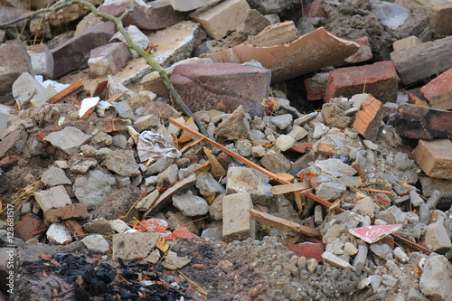 Bricks in a dumpster