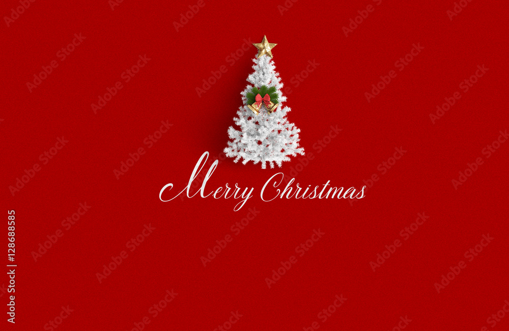 Merry christmas  on color background