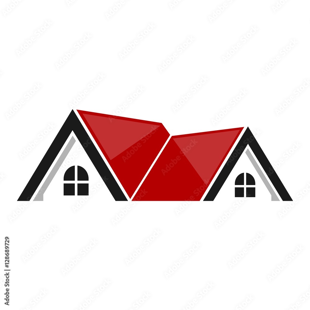 roof logo vector Stock Vector | Adobe Stock