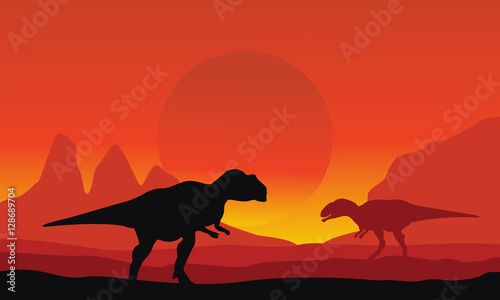 On the desert mapusaurus scenery