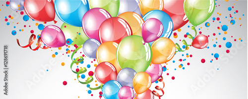 Festive Balloons background