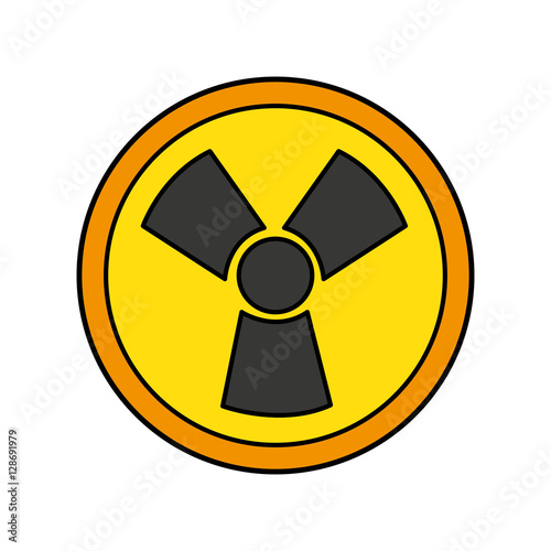 nuclear energy symbol isolated icon vector illustration design