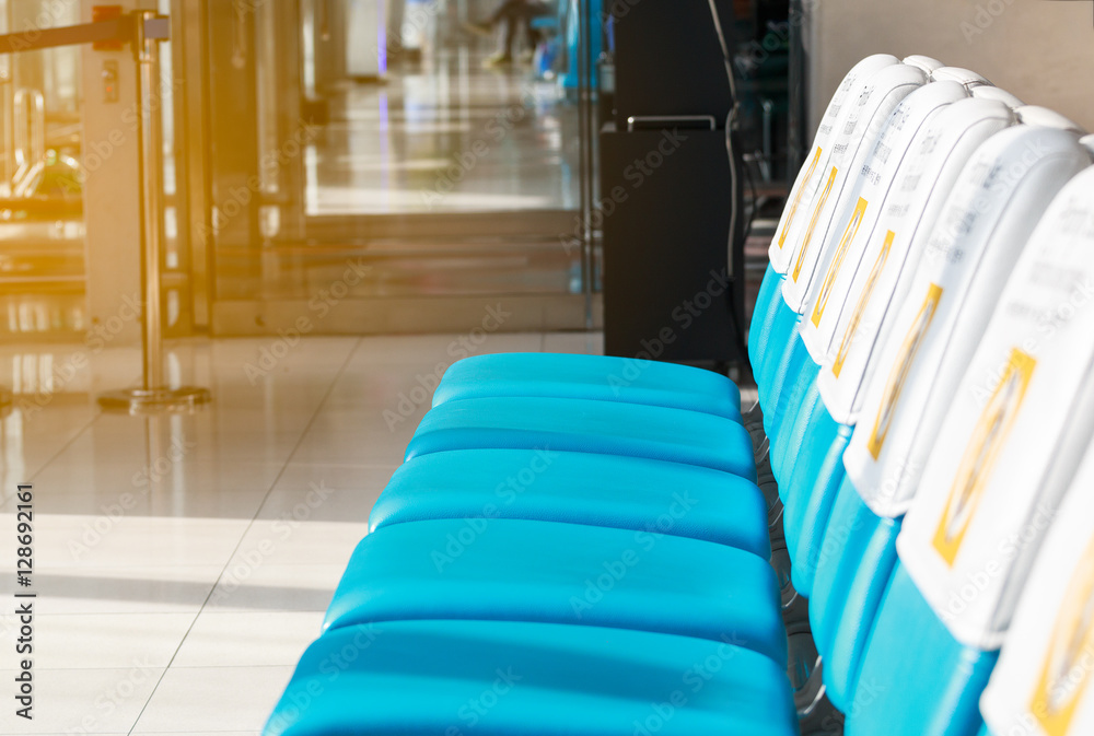 Chair for passenger in the airport.