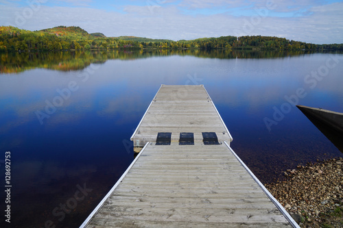 Boat Ramp on Lac-Taureau in Saint-Michel-des-Saints, Quebec photo