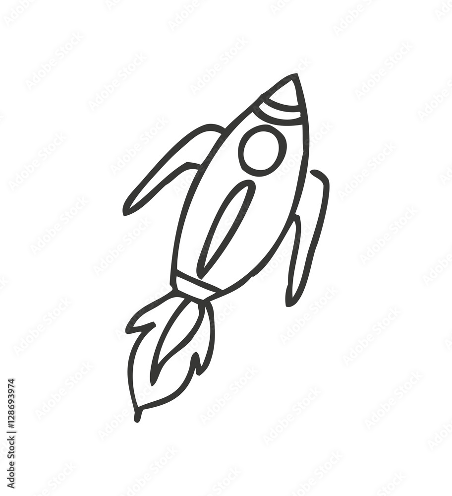 rocket start-up isolated icon vector illustration design rocket start-up isolated icon vector illustration design