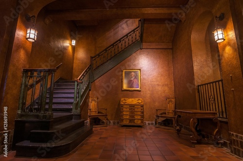 Staircase in a castle.