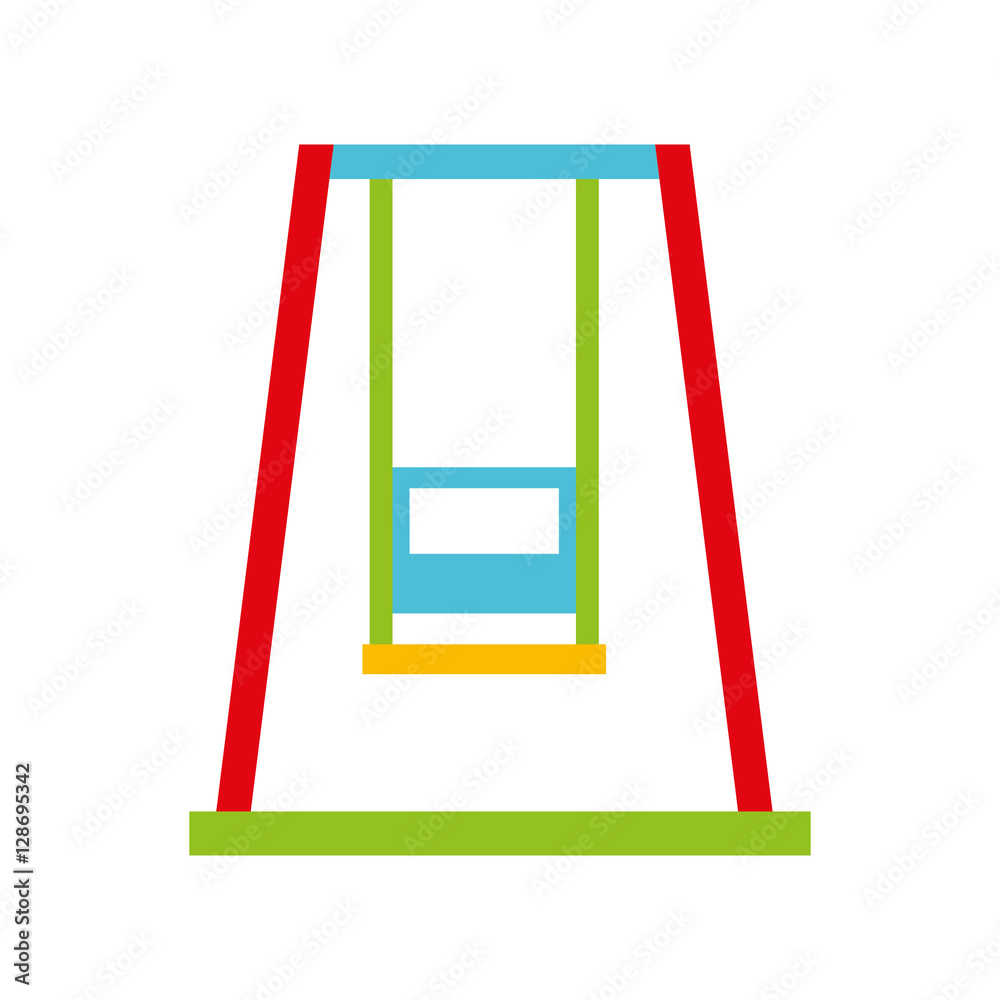 Playground games isolated icon vector illustration design Playground games isolated icon vector illustration design