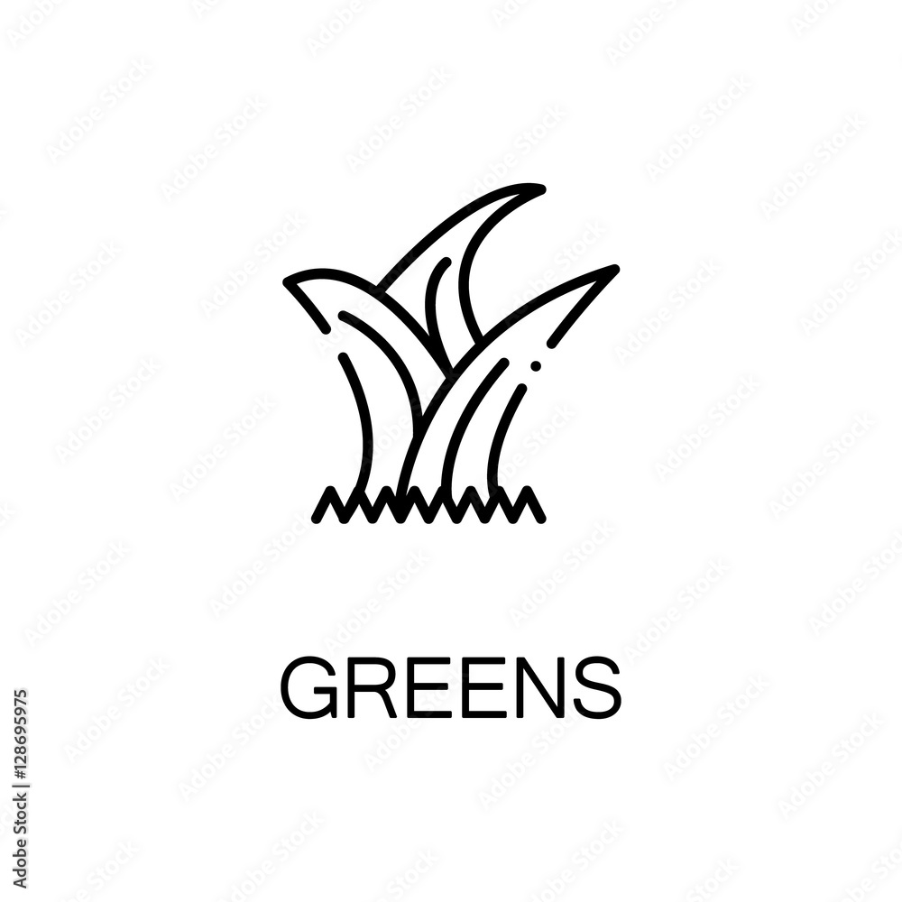 Greens flat icon
