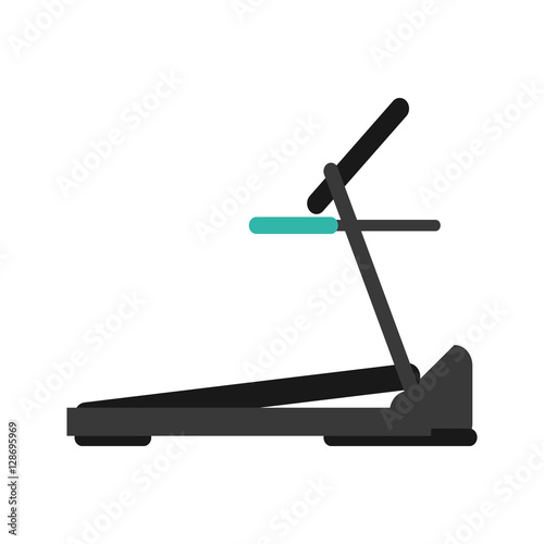 treadmill machine sport fitness vector illustration eps 10
