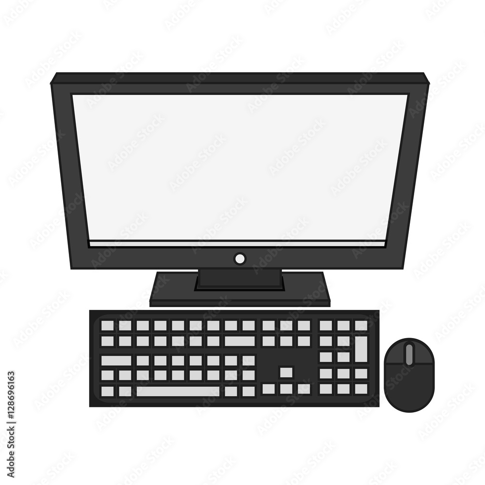 Computer icon. Device gadget technology and electronic theme. Isolated design. Vector illustration Computer icon. Device gadget technology and electronic theme. Isolated design. Vector illustration