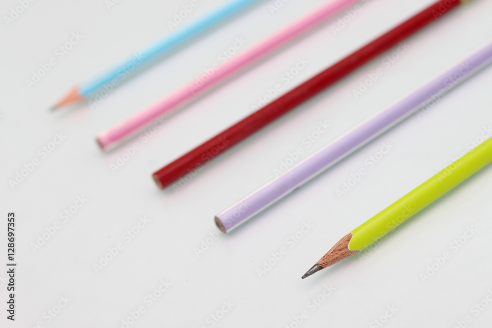 Fototapeta premium Pencil isolated on white background.
