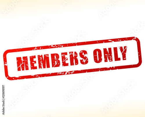 members only stamp