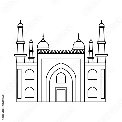 mysore palace india icon vector illustration graphic design