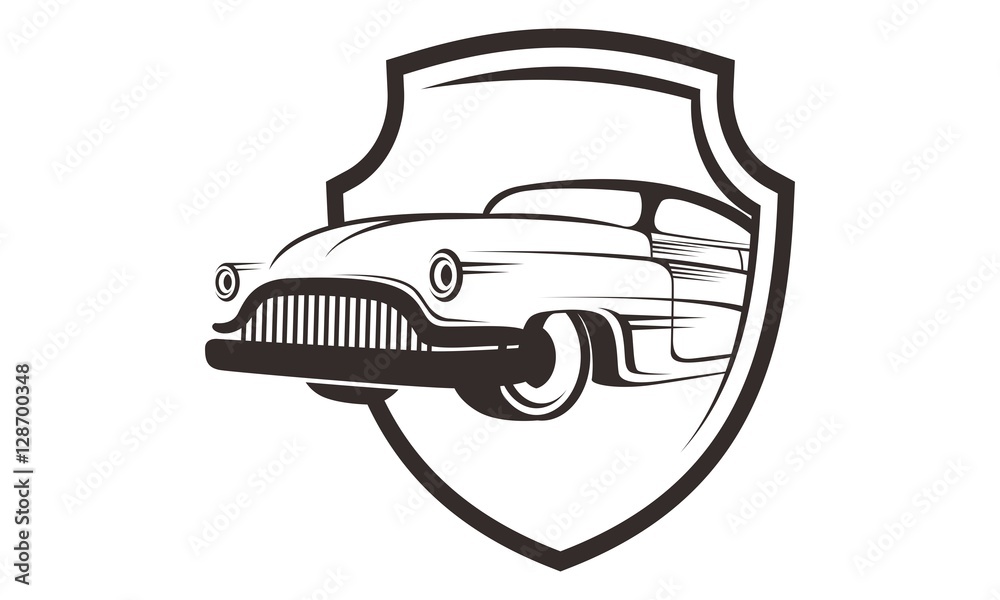 car protection insurance logo template