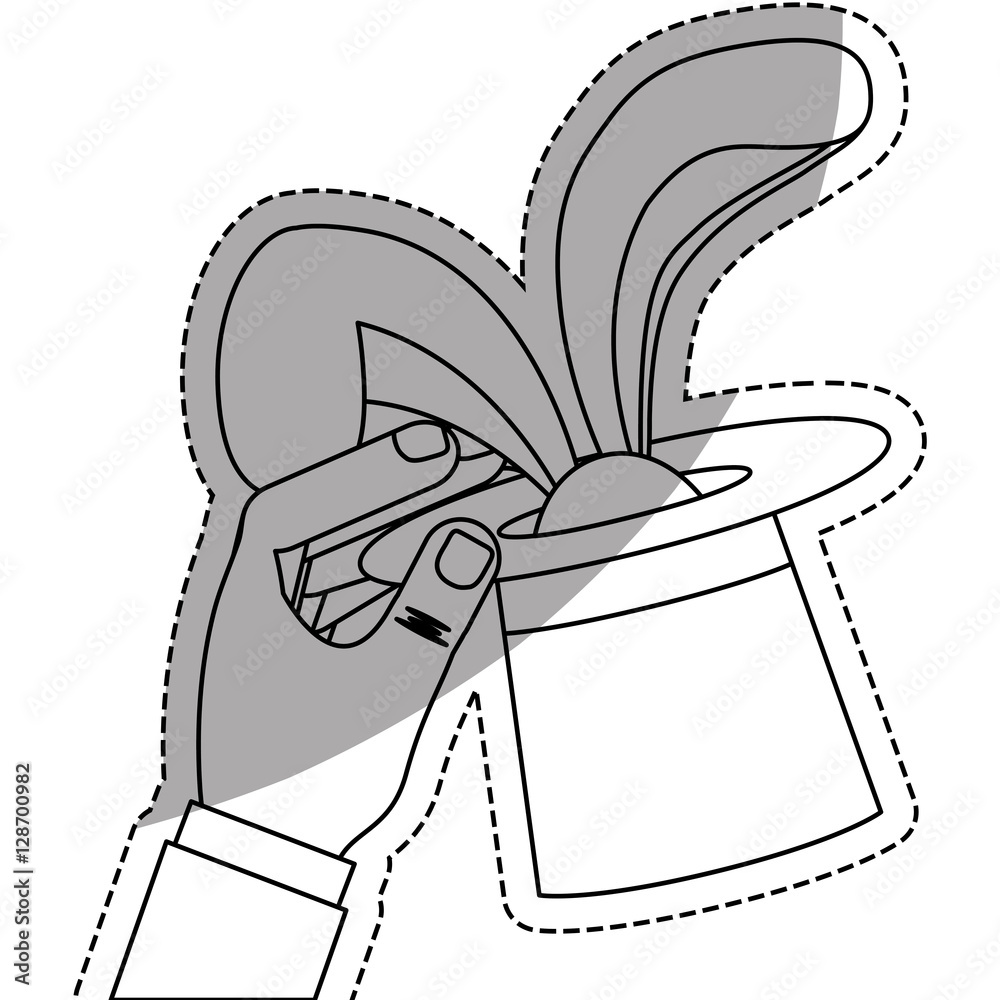 isolated magician hat icon vector illustration graphic design Stock Vector | Adobe Stock