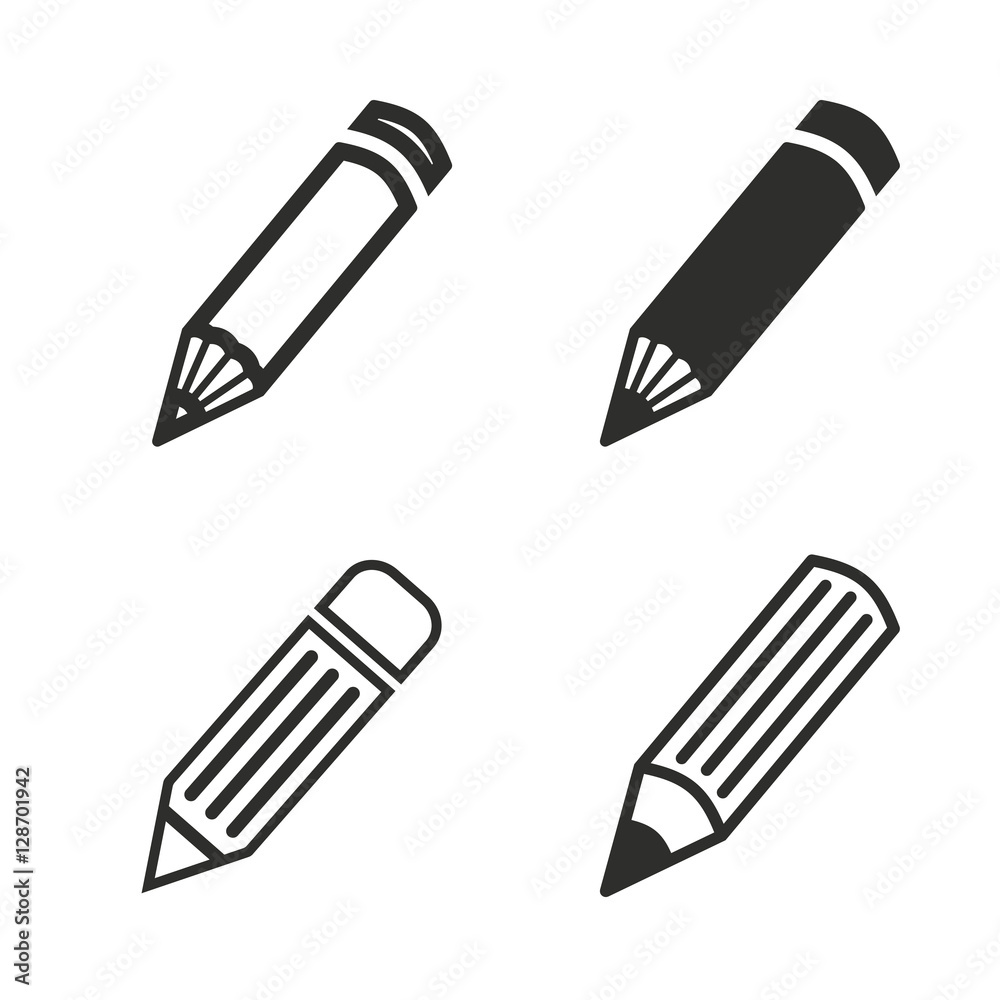 Pen icon set. Pen icon set.