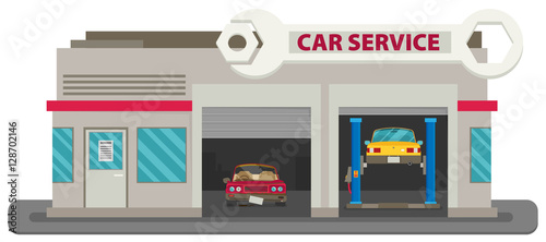Vector Car Service flat.
