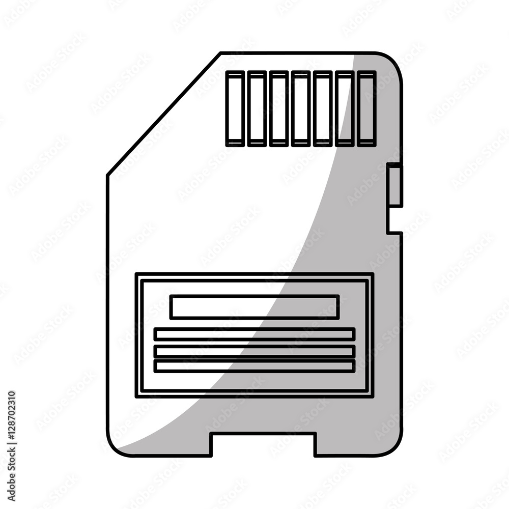 Memory stick icon. Device gadget technology and electronic theme