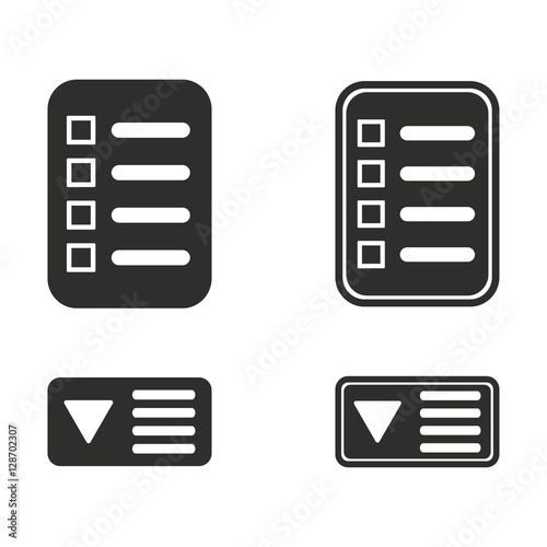 Menu icon set.