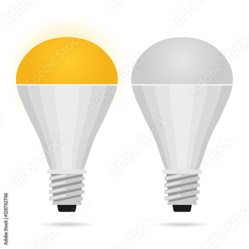 LED lamp. Vector flat illustration